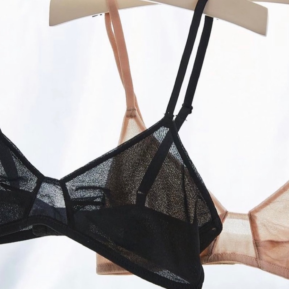 NWT On Gossamer next to nothing bralette in black